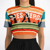 Dance Steps Rainbow Cropped Sweater Cropped Short Sleeve Sweater - Thathoodyshop