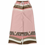 Pink Geo Zebra Bellbottoms Flare Leg Pants - Thathoodyshop