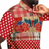 Jersey Salsa Plaid Patchwork Button Down Shirt Short Sleeve Button Down Shirt - Thathoodyshop