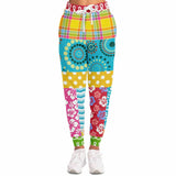 Maui Waui Hawaiian Patchwork Unisex Fleece Joggers Joggers - Thathoodyshop