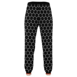 Gold Line Black Honeycomb Unisex Joggers Joggers - Thathoodyshop