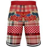 Jersey Salsa Floral Plaid Patchwork Basketball Shorts Basketball Shorts - Thathoodyshop