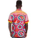 Solar Flare S/S Button Down Shirt Short Sleeve Button Down Shirt - AOP - Thathoodyshop