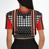 Gold Line Red DLX Cropped Sweater Cropped Sweater - Thathoodyshop