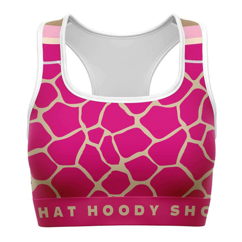 Pink Lemonade Sports Bra Sports Bra - AOP - Thathoodyshop