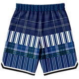 Fair Isle Blue Basketball Shorts Basketball Short Rib - AOP - Thathoodyshop