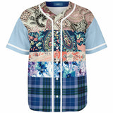 Dolores Park Paisley Button Front Jersey Baseball Jersey - Thathoodyshop