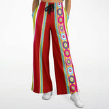 Red Calypso Striped Stretchy Phat Bellbottoms Wide Leg Pants - Thathoodyshop