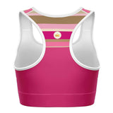 Pink Lemonade Sports Bra Sports Bra - AOP - Thathoodyshop