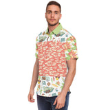 Surf's Up Kowabunga S/S Button Down Shirt Short Sleeve Button Down Shirt - AOP - Thathoodyshop