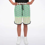Melon Balls Basketball Shorts Basketball Short Rib - AOP - Thathoodyshop