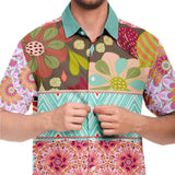 Summer of Love S/S Button Down Shirt Short Sleeve Button Down Shirt - AOP - Thathoodyshop