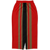Gold Line Red Pocket Maxi Skirt Maxi Skirt - Thathoodyshop