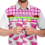 Tasty Treat S/S Button Down Shirt Short Sleeve Button Down Shirt - AOP - Thathoodyshop