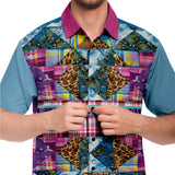 Gypsy Queen Purple Button Down Shirt Short Sleeve Button Down Shirt - Thathoodyshop