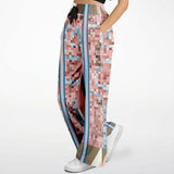 Pink Geo Holy Mosaic Bellbottoms Flare Leg Pants - Thathoodyshop