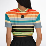 Dance Steps Rainbow Cropped Sweater Cropped Short Sleeve Sweater - Thathoodyshop