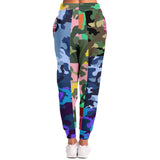 THS Snake Bite Patchwork Camo Fleece Joggers Joggers - Thathoodyshop