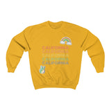 Peace Love & California HD Crewneck Sweatshirt - Thathoodyshop