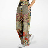 Tripoli Floral Patchwork Stretchy Phat Bellbottoms Flare Leg Pants - Thathoodyshop