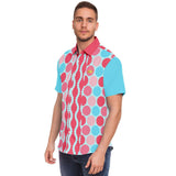 Polka Time S/S Button Down Shirt Short Sleeve Button Down Shirt - AOP - Thathoodyshop