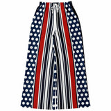 Sail Away Blue Polka Dot Stetchy Phat Bellbottoms Bellbottoms - Thathoodyshop