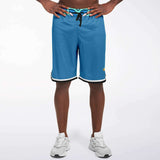 Aqua Amarillo Basketball Shorts Basketball Short Rib - AOP - Thathoodyshop