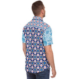 Sugar & Spice S/S Button Down Shirt Short Sleeve Button Down Shirt - AOP - Thathoodyshop