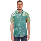 My Little Mermaid S/S Button Down Shirt Short Sleeve Button Down Shirt - AOP - Thathoodyshop