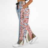 Pink Geo Holy Mosaic Bellbottoms Flare Leg Pants - Thathoodyshop