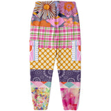 Bahama Mama Pink Patchwork Unisex Eco-Poly Cargo Joggers Cargo Pants - Thathoodyshop