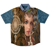 Steampunk Galatica S/S Button Down Shirt Short Sleeve Button Down Shirt - AOP - Thathoodyshop