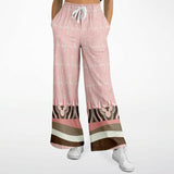 Pink Geo Zebra SW Signature Bellbottoms Flare Leg Joggers - Thathoodyshop