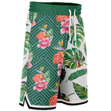 Tropical Reflection Basketball Shorts Basketball Short Rib - AOP - Thathoodyshop