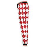 Gold Line Red Argyle Unisex Joggers Joggers - Thathoodyshop