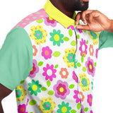 Oopsie Daisy S/S Button Down Shirt Short Sleeve Button Down Shirt - AOP - Thathoodyshop