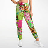 Pink Cerise Plaid Paisley Cargo Joggers Cargo Joggers - Thathoodyshop
