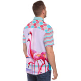 South Beach S/S Button Down Shirt Short Sleeve Button Down Shirt - AOP - Thathoodyshop