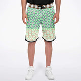 Melon Balls Basketball Shorts Basketball Short Rib - AOP - Thathoodyshop