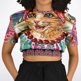 Princess Tea Time Cropped Sweater Cropped Sweater - Thathoodyshop