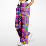 Mercury Retrograde Plaid SW Bellbottoms Flare Leg Pants - Thathoodyshop
