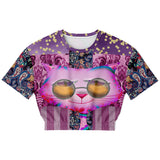 Purple Jamboree Cropped Sweater Cropped Short Sleeve Sweater - Thathoodyshop