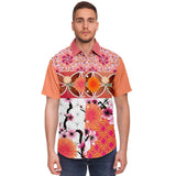Yamagami S/S Button Down Shirt Short Sleeve Button Down Shirt - AOP - Thathoodyshop