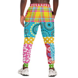 Maui Waui Hawaiian Patchwork Unisex Fleece Joggers Joggers - Thathoodyshop
