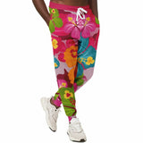 Pink Hawaiian Camo Fleece Joggers Joggers - Thathoodyshop