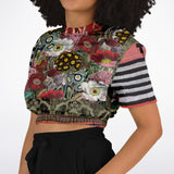 Remembering Woodstock Floral Cropped Sweater Cropped Sweater - Thathoodyshop