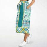 Lemon Zest Floral Maxi Skirt Long Pocket Skirt - Thathoodyshop