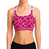 Pink Lemonade Sports Bra Sports Bra - AOP - Thathoodyshop