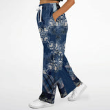 Blue Mystic Flare Leg Joggers Flare Joggers - Thathoodyshop
