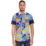 Hampton Plaid S/S Button Down Shirt Short Sleeve Button Down Shirt - AOP - Thathoodyshop